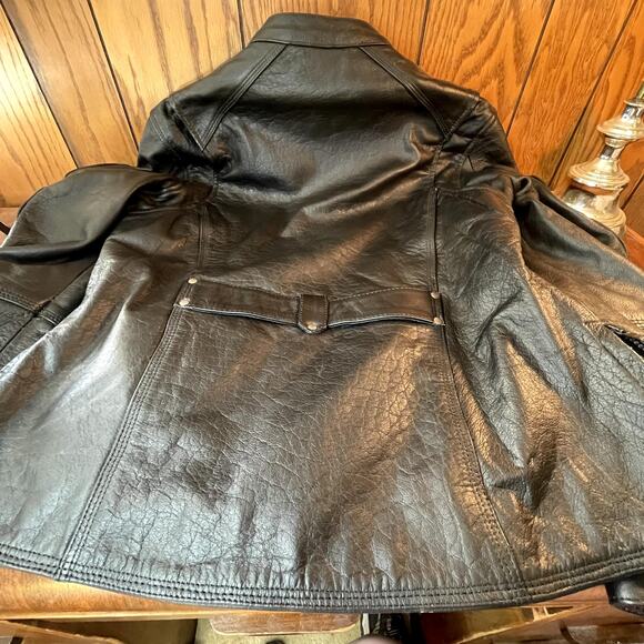 UNIK WOMEN xl Heavy NWT Leather Jacket + Line - Picture 5 of 9